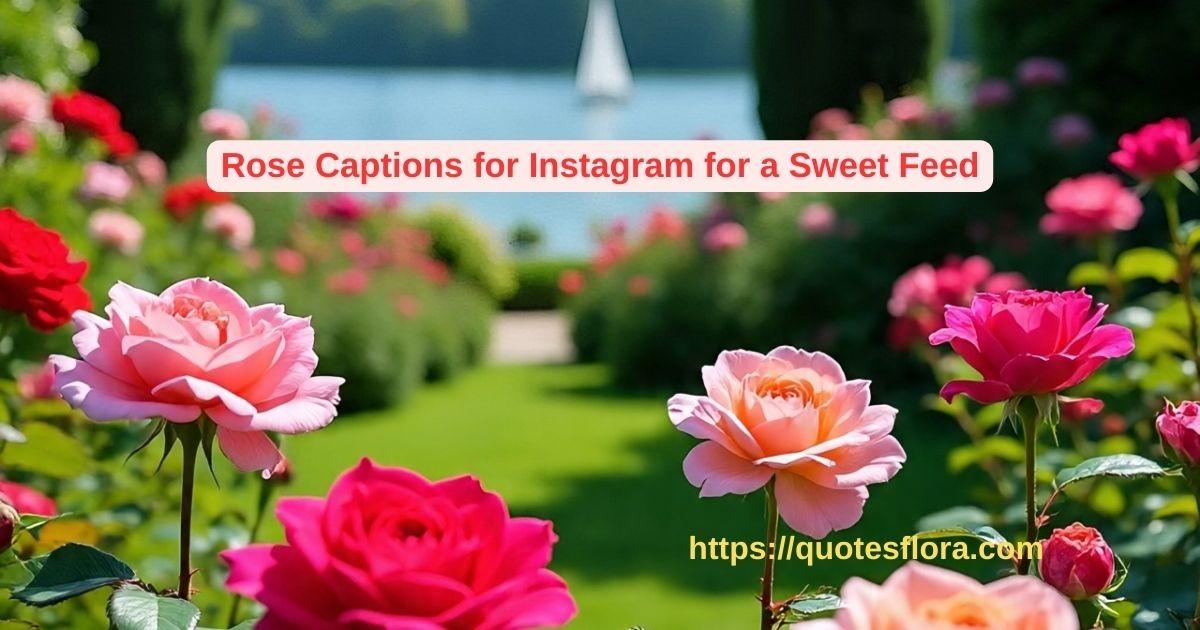 Rose Captions for Instagram for a Sweet Feed
