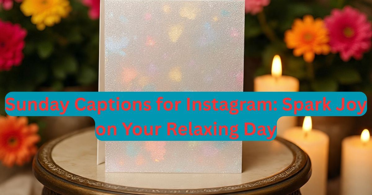 165+ Sunday Captions for Instagram: Spark Joy on Your Relaxing Day