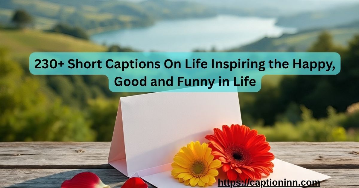 230+ Short Captions On Life Inspiring the Happy, Good and Funny in Life